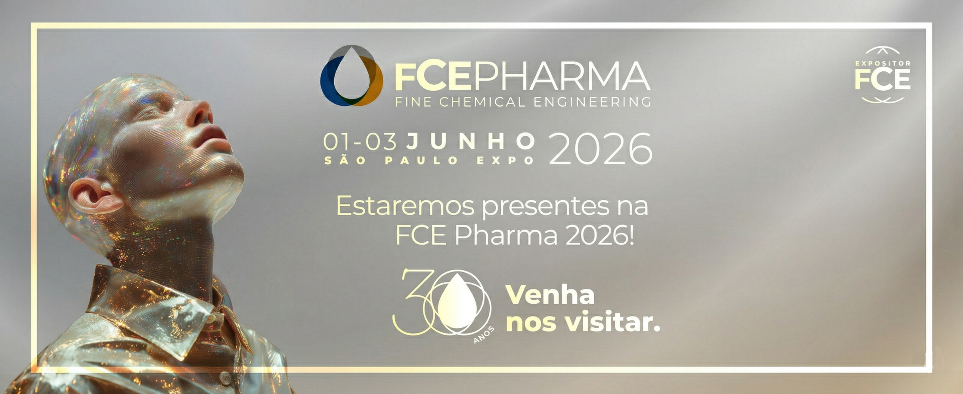 Estande e soluções da Saint-Gobain na FCE Pharma 2026
